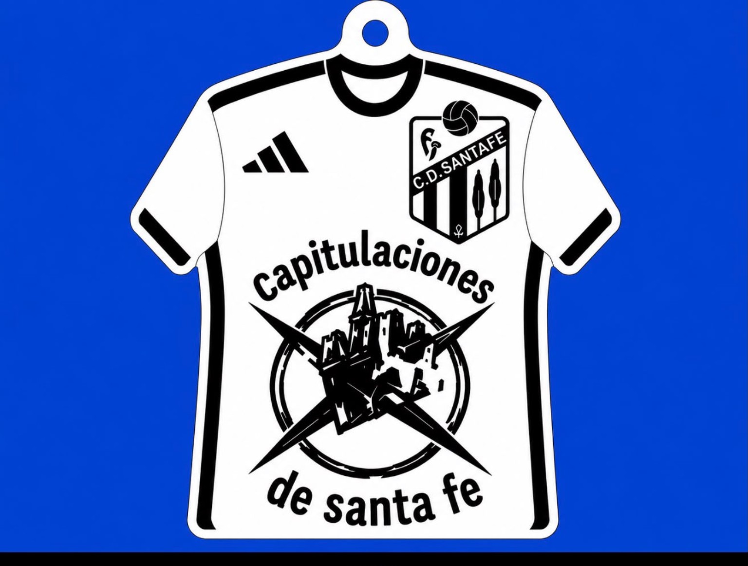 Llavero con camiseta de Capitulaciones de Santa Fe